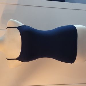 Small Navy Blue Ambiance Cami Tank Top with Adjustable Straps
